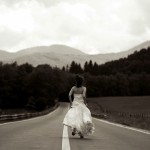 Running away of the storm