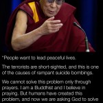 Dalai Lama says ACTION not PRAYING will help us 1