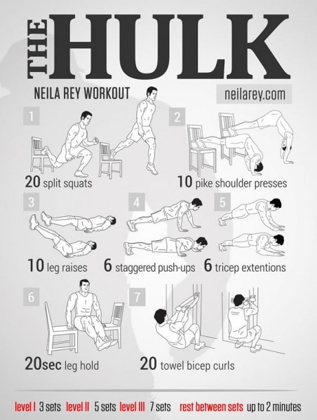 9 EXTRAORDINARY Exercises - The Hulk