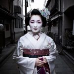 Geisha apprentice in Kyoto.