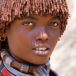 Girl from the Hamer tribe in Ethiopia.