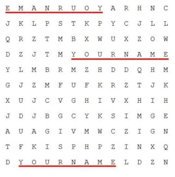 Your Name is Hidden In This Puzzle 2