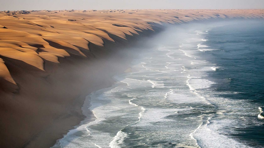 Where the Namib desert meets the Atlantic ocean