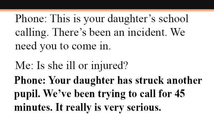 Daughter Hits Student Mom's Response