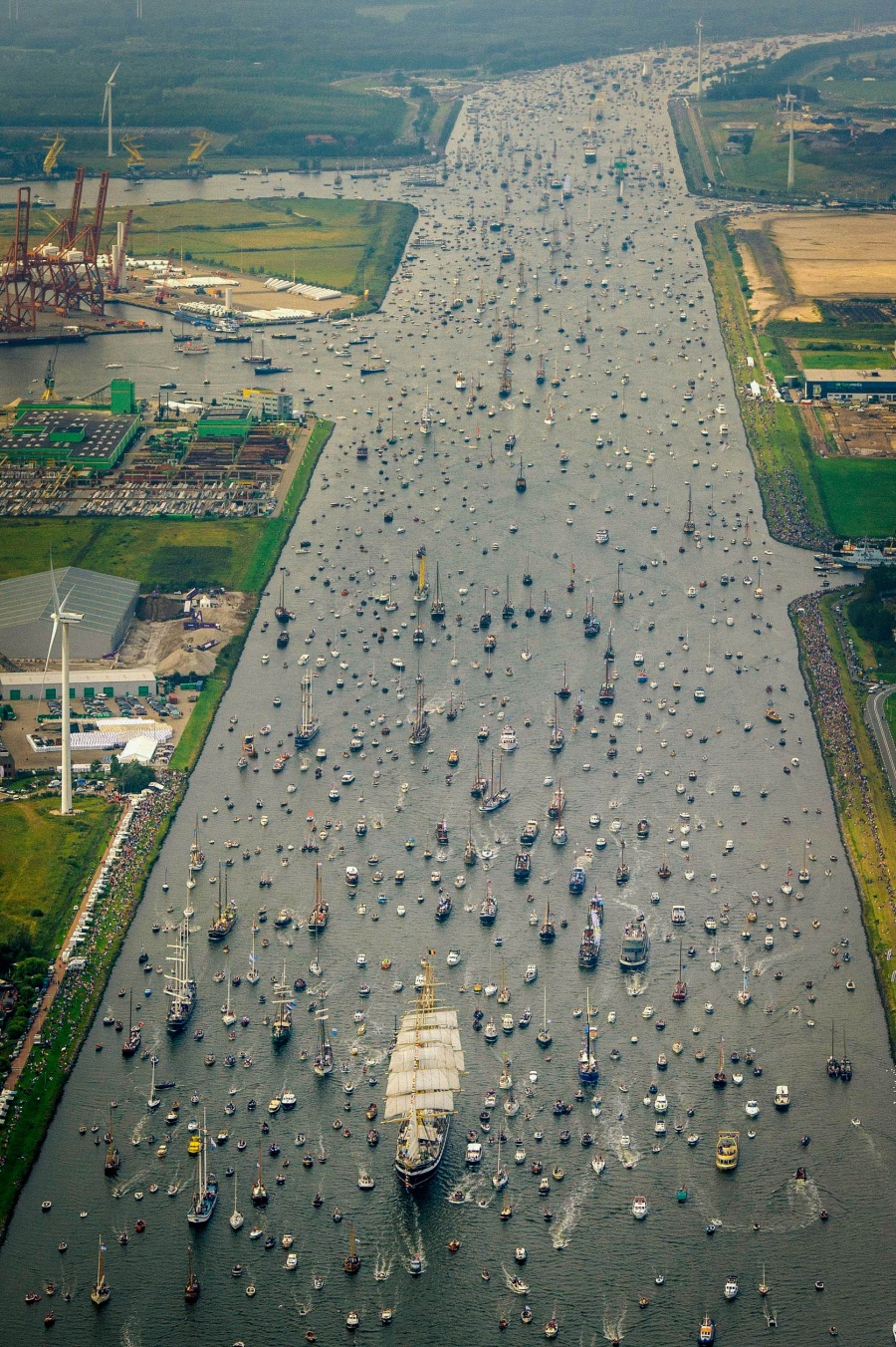 Astounding flotilla in Amsterdam