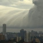 Violent A tsunami in Sydney.