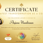 Life Coach Certification Award